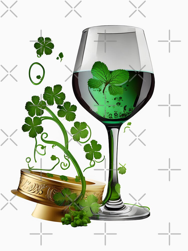 St patrick's day wine glass by Urban-Swaggz