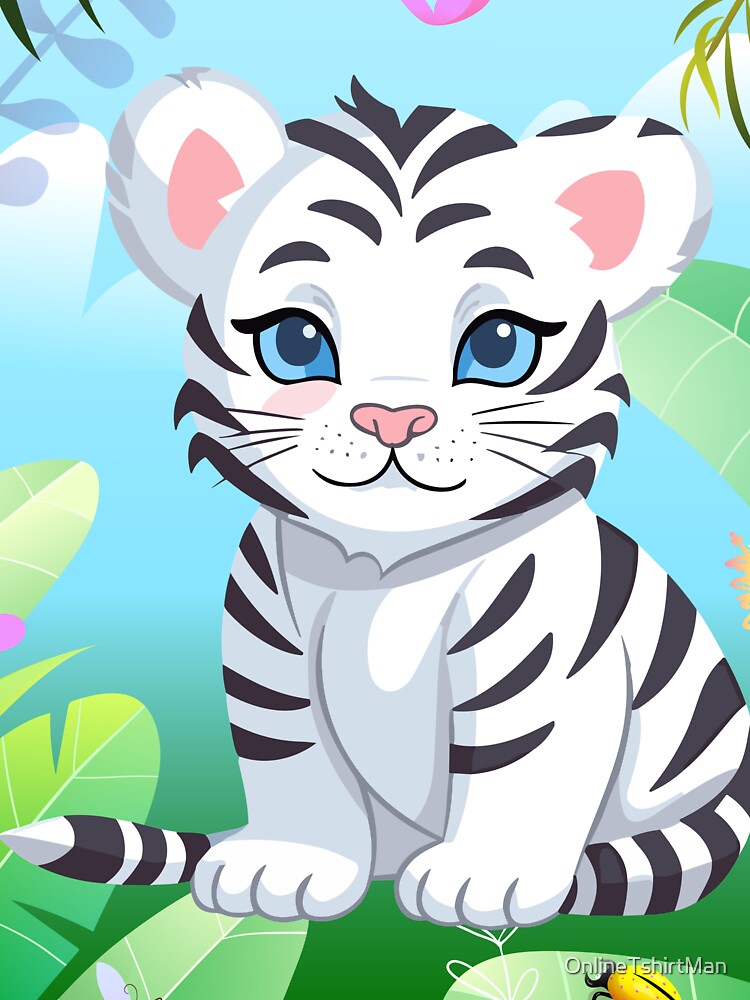 TIGER GRAPHIC BABY SIBERIAN TIGER DESIGN by OnlineTshirtMan