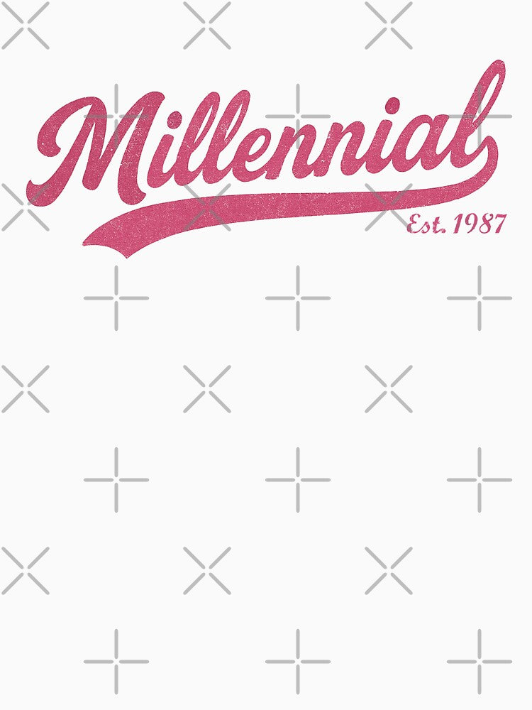 Millennial 1987 - Pink by VHaywardDesigns