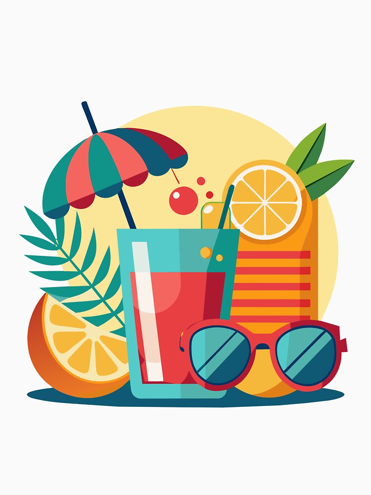 summer is a sunglasses cold drinks by karim-rashed-94