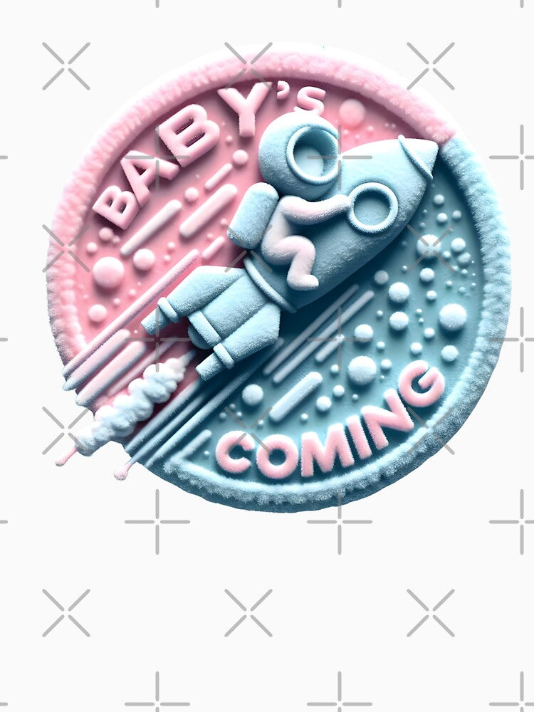 Baby's Coming Announcement - Spacecraft Themed Baby Announcement by StyLeHi
