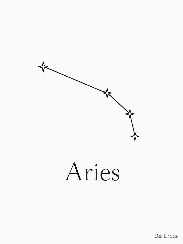 The Minimalist Aries Constellation by Bal Drops