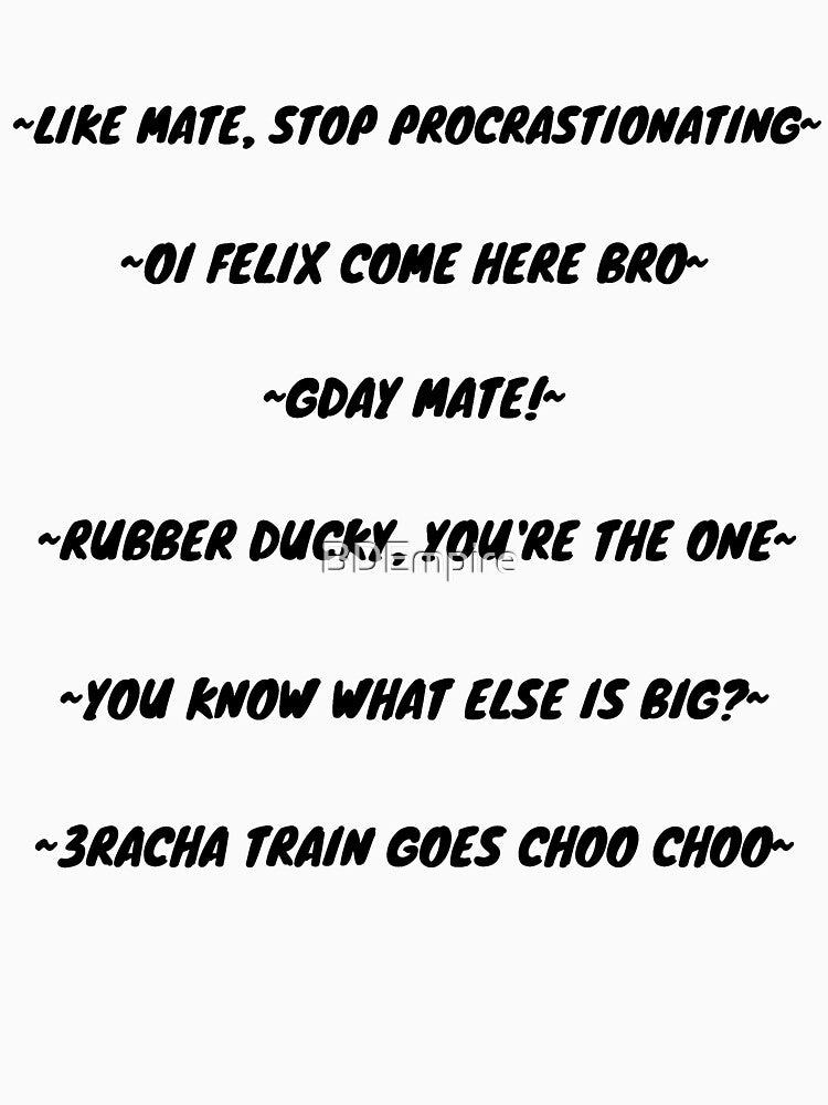 Bangchan/Chan Stray Kids Iconic Lines All In One by BDEmpire