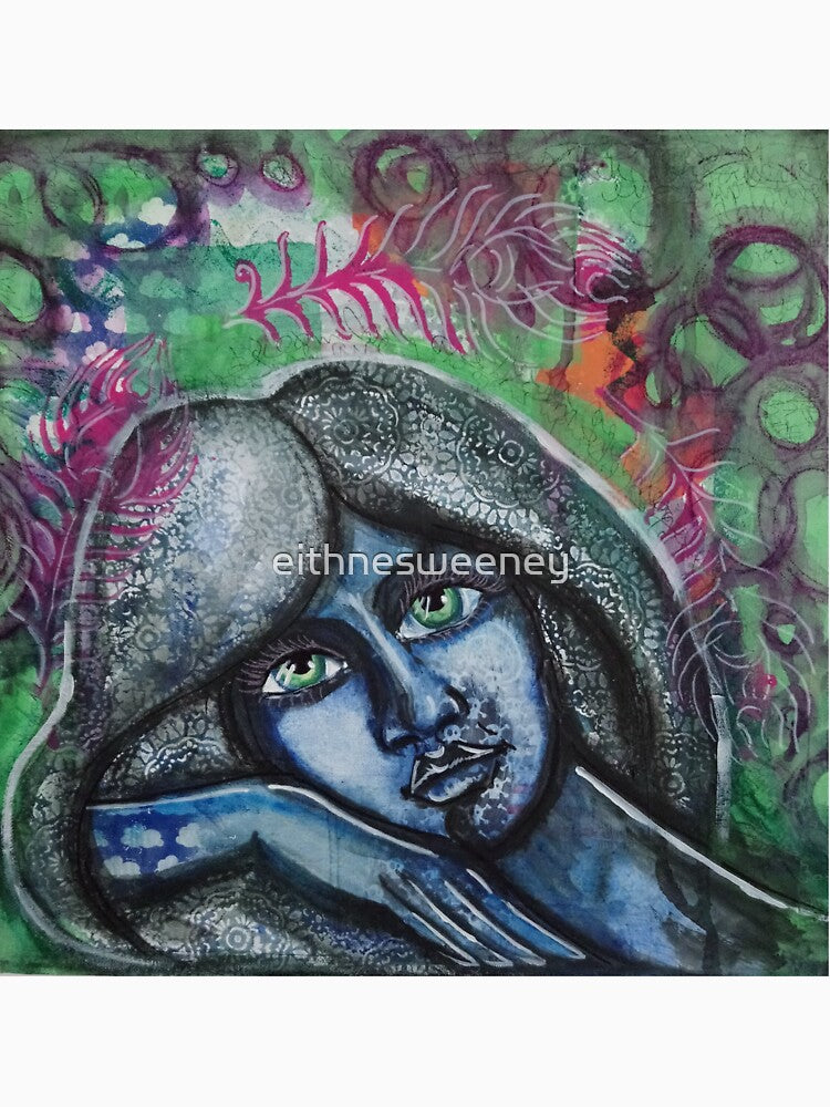 Dream girl mixed media dream beautiful by eithnesweeney