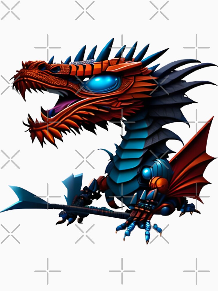 Mecha Dragon Mischief: Playful Baby Stickers for Any Occasion by Permana96