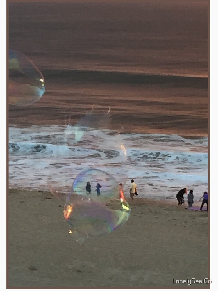 Living in a Bubble - Bubbles on the Beach by LonelySealCo