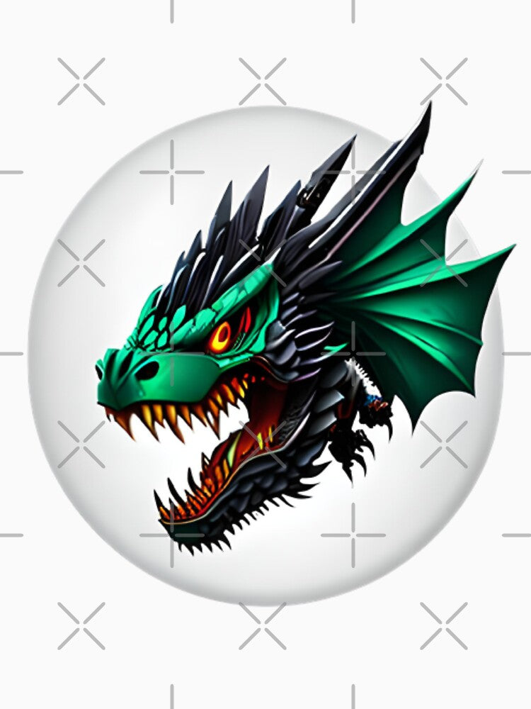 A Set of Baby Mecha Dragon Stickers for Adventure Lovers by Permana96