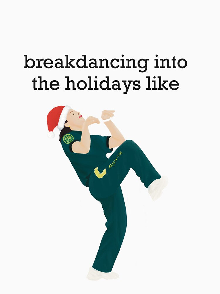 breakdancing into the holidays by Iris Clare Studio