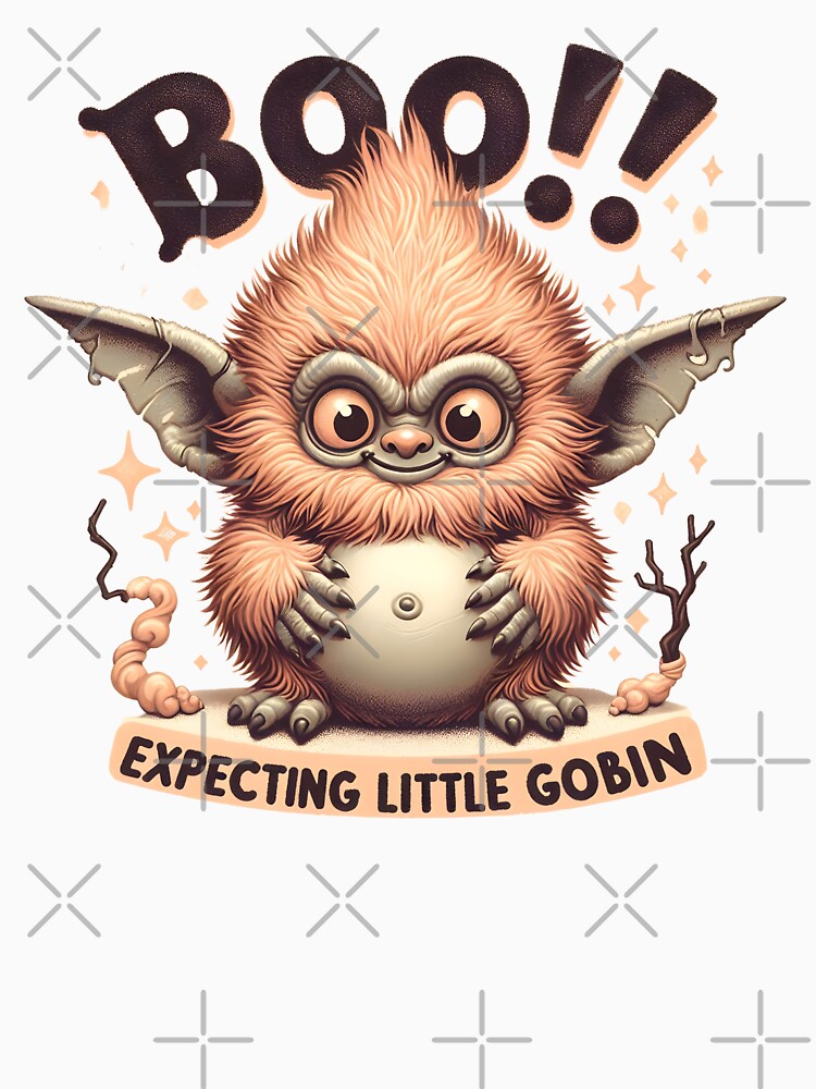 Boo! Expecting Little Goblin Baby Announcement - Halloween Themed Birth Announcement for October by StyLeHi