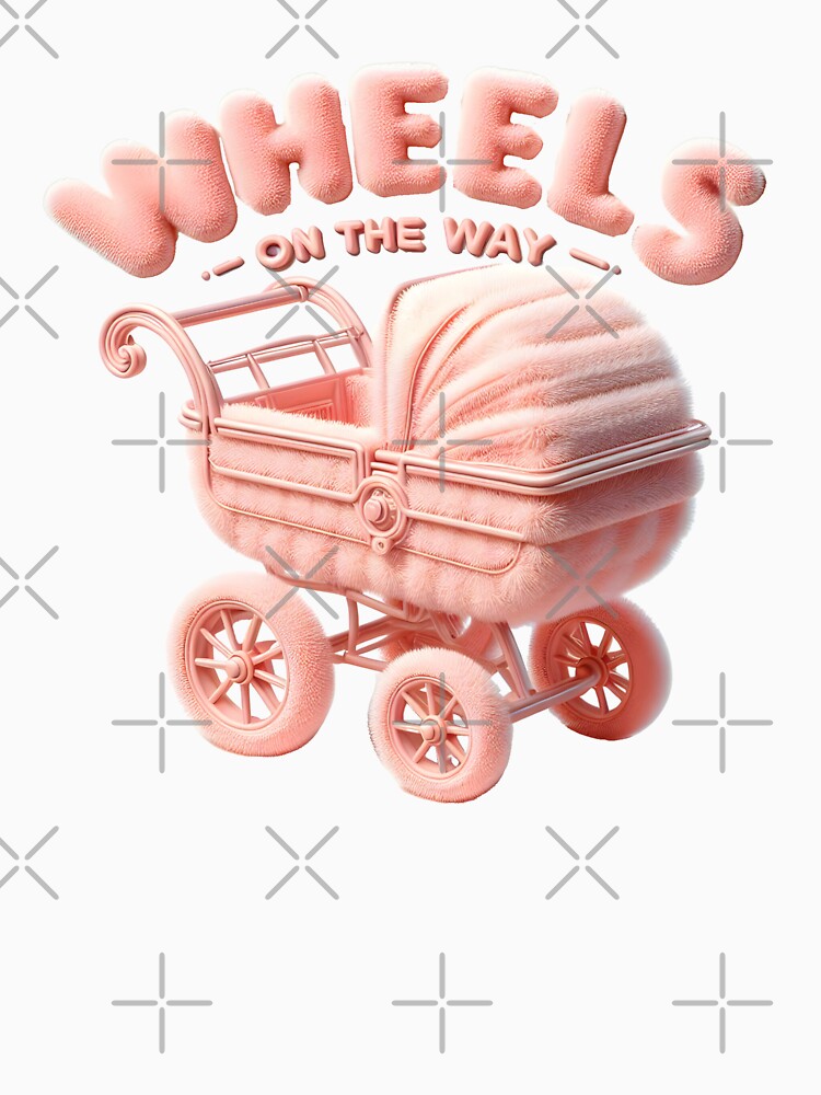 Baby Carriage, Wheels on the Way Baby Announcement Design by StyLeHi