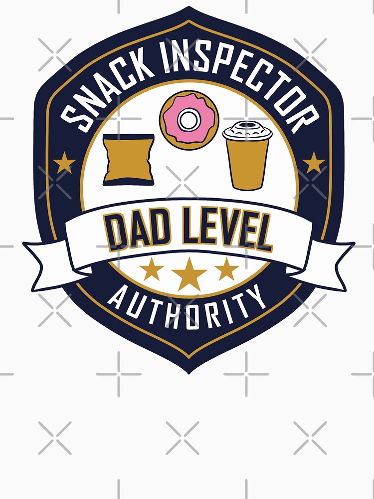 Snack Inspector Dad Level Authority by FlashCraft Design