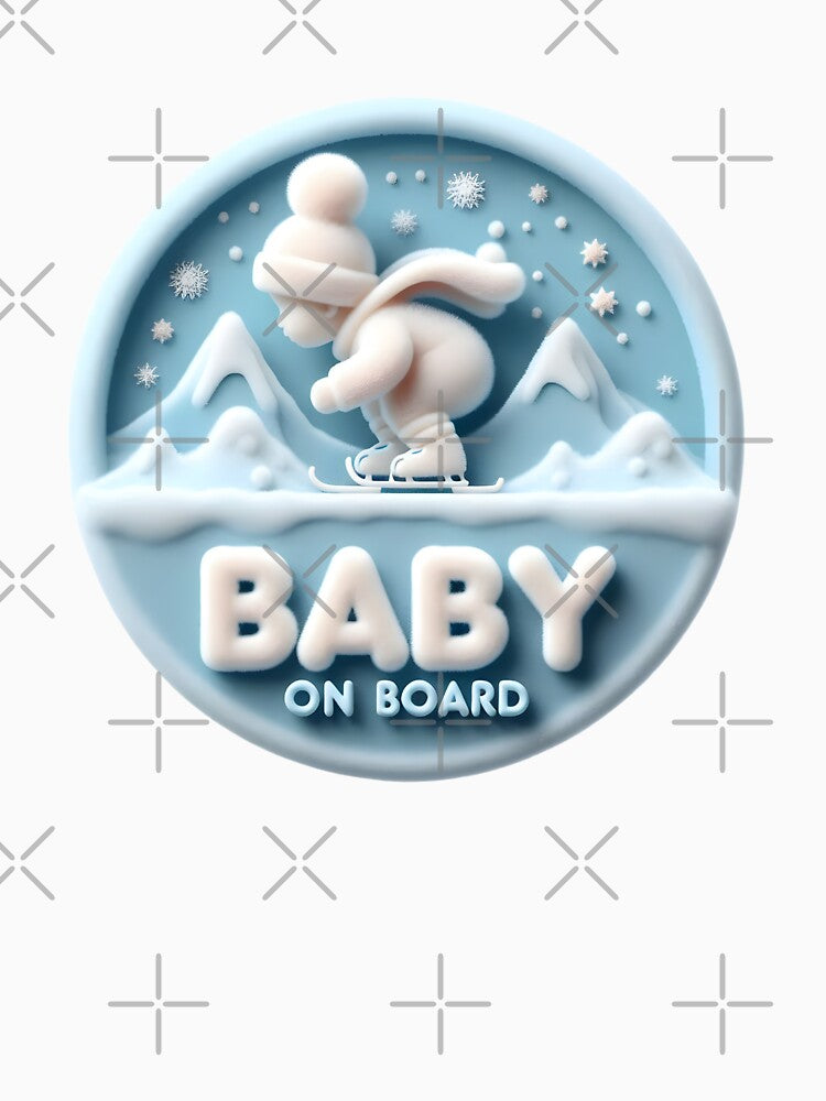 Baby on Board Skateboard Announcement - Fun and Playful Baby Announcement by StyLeHi