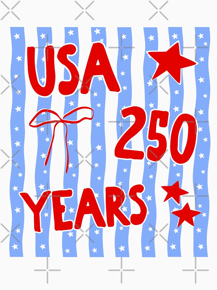 USA 250 Years Preppy Bow Girly 4th of July by moodjelly