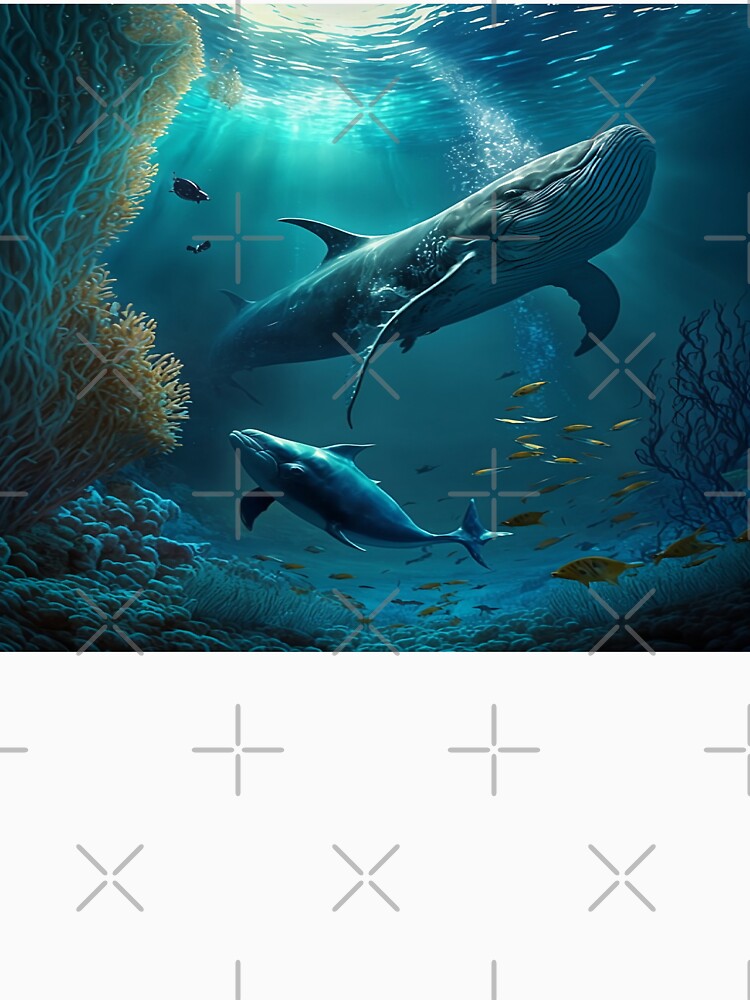 Underwater Whale Artwork by ArtbyAiGallery