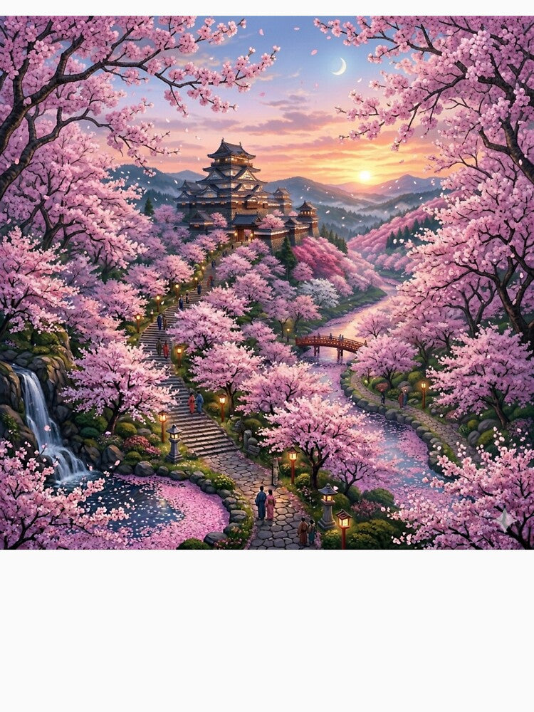 Japanese Cherry Blossom (sakura) T-Shirt by Hana24-store