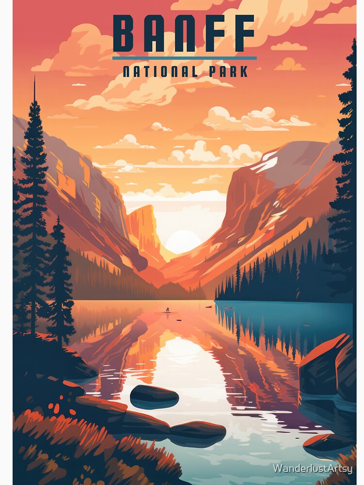 Banff National Park Sunset by WanderlustArtsy