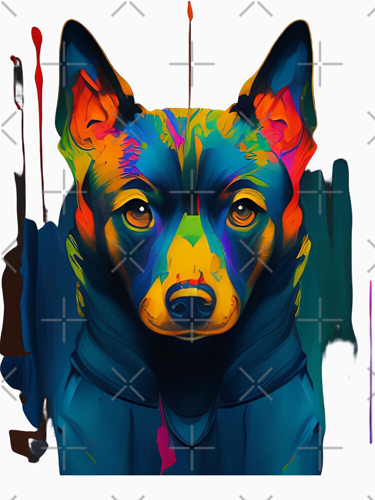 A Colorful Dog by Art Intelligence