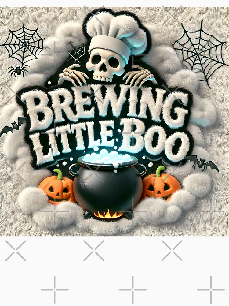 Brewing Little Boo Announcement - Halloween Themed Baby Announcement for Chef's October Baby by StyLeHi