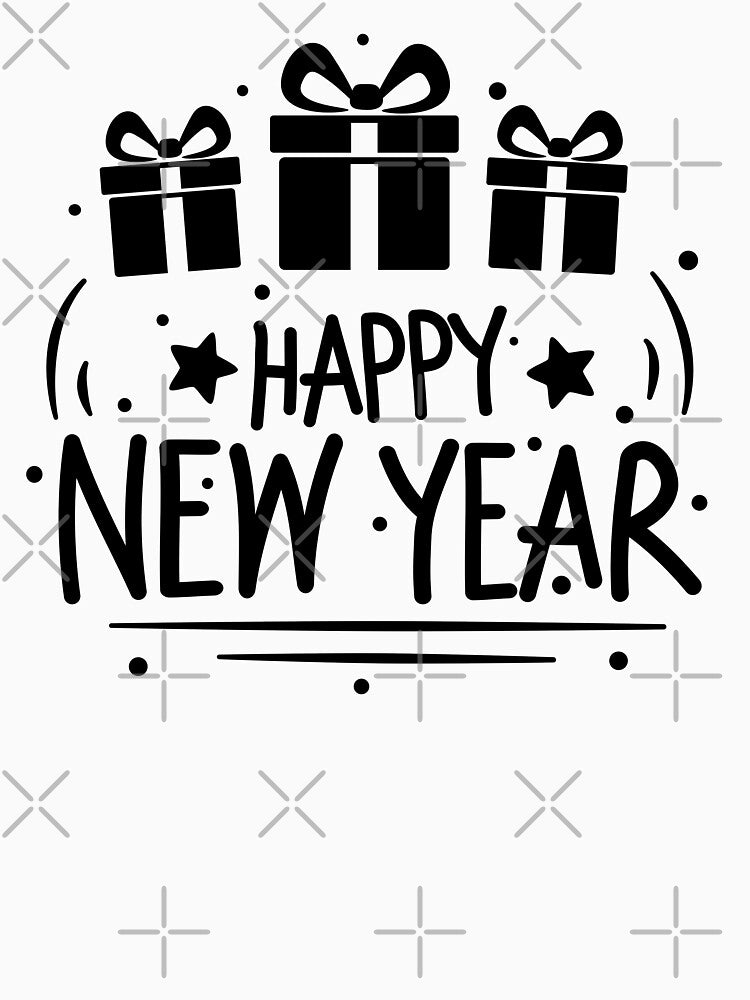 Happy New Year 2020 2021 for white color by taby2you