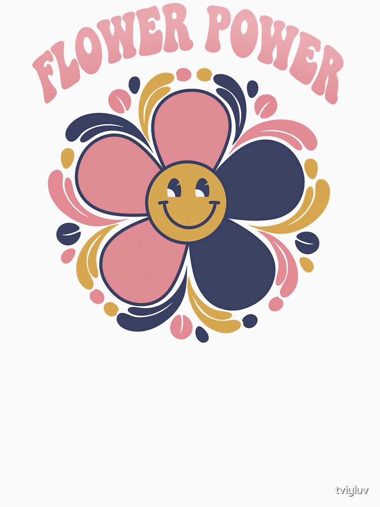 Flower Power – Retro Smiley Bloom by tviyluv