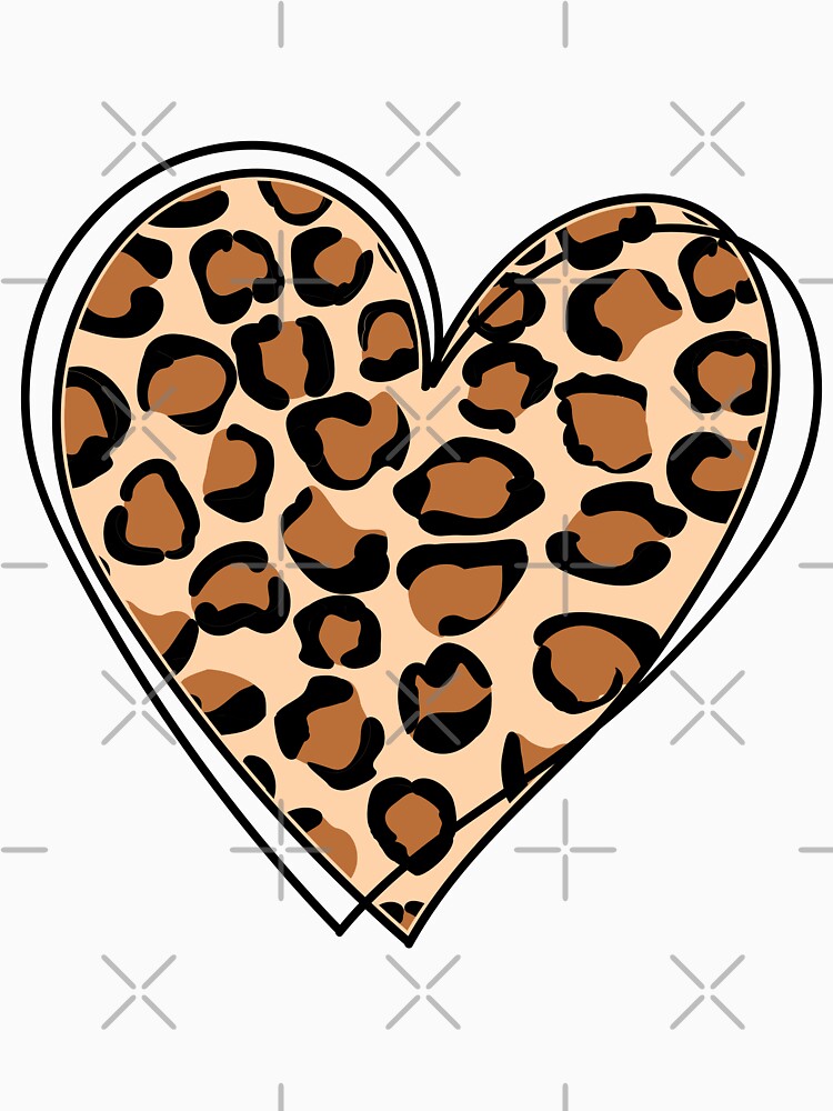 Leopard pattern  heart by sheelashop