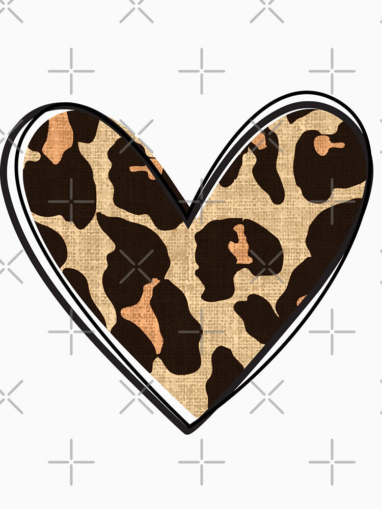 Simply  Leopard pattern heart by sheelashop