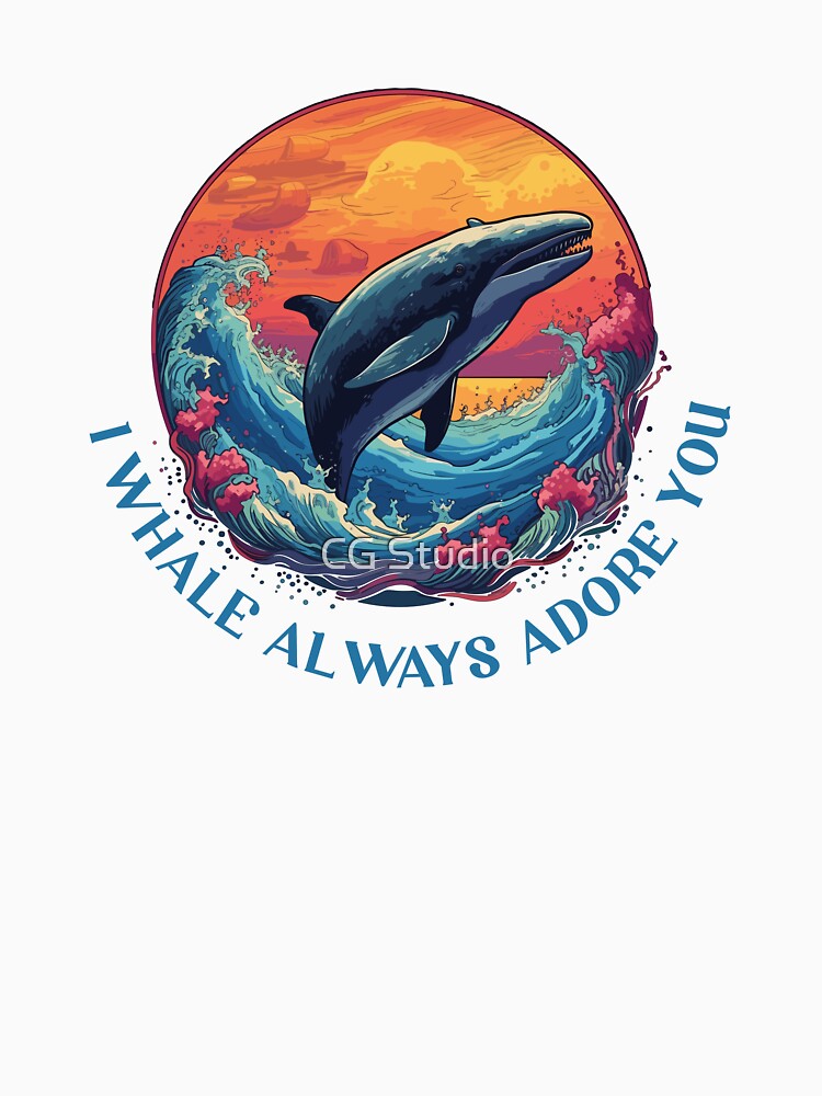 I whale always adore you, whale lover, whale watching by CG Studio