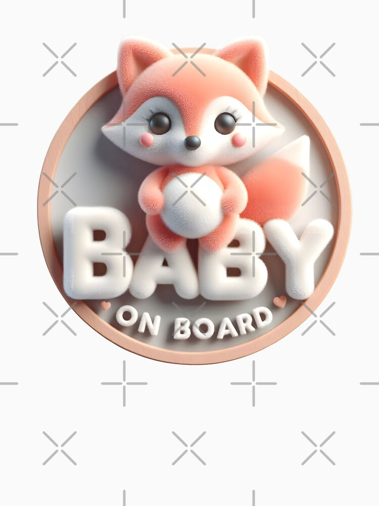 Baby on Board Announcement - Fox-Themed Baby Announcement by StyLeHi