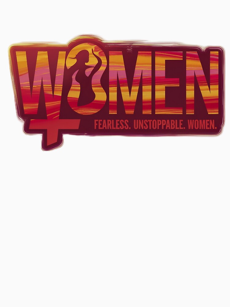 Fearless Unstoppable Women - Empowerment Typography Design by IndianShopper