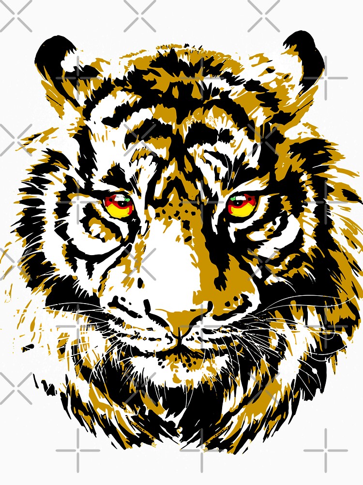 Cool Tiger Head - Realistic Tiger Eyes by BigWildKiwi