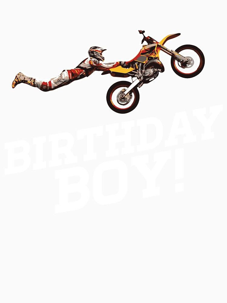 Motocross MX Birthday Boy Dirt Bike by MCGraphics