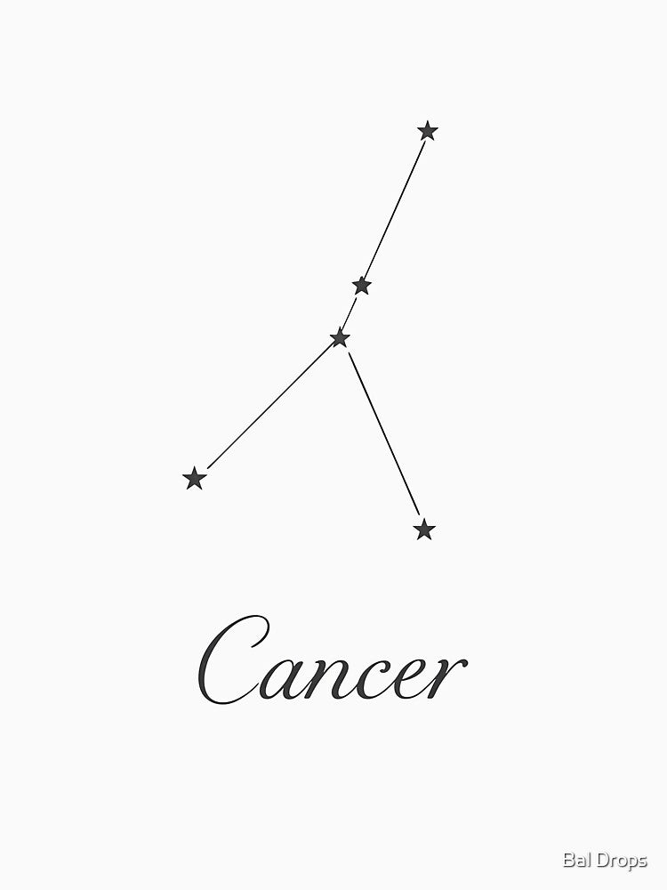 The Minimalist Cancer Constellation by Bal Drops