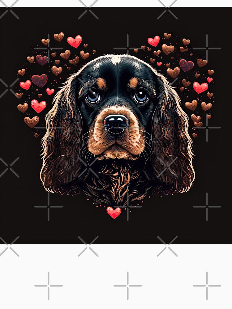 Cute Cocker Spaniel Dog Valentine by Juliascutecornr