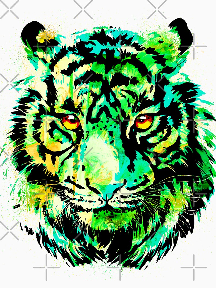 Realistic Green Tiger - Bengal Tiger Eyes by BigWildKiwi