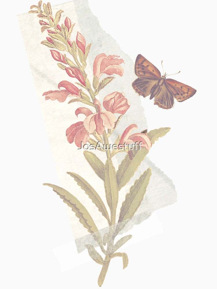 Pink Spring Pressed Flowers by JosAwestuff