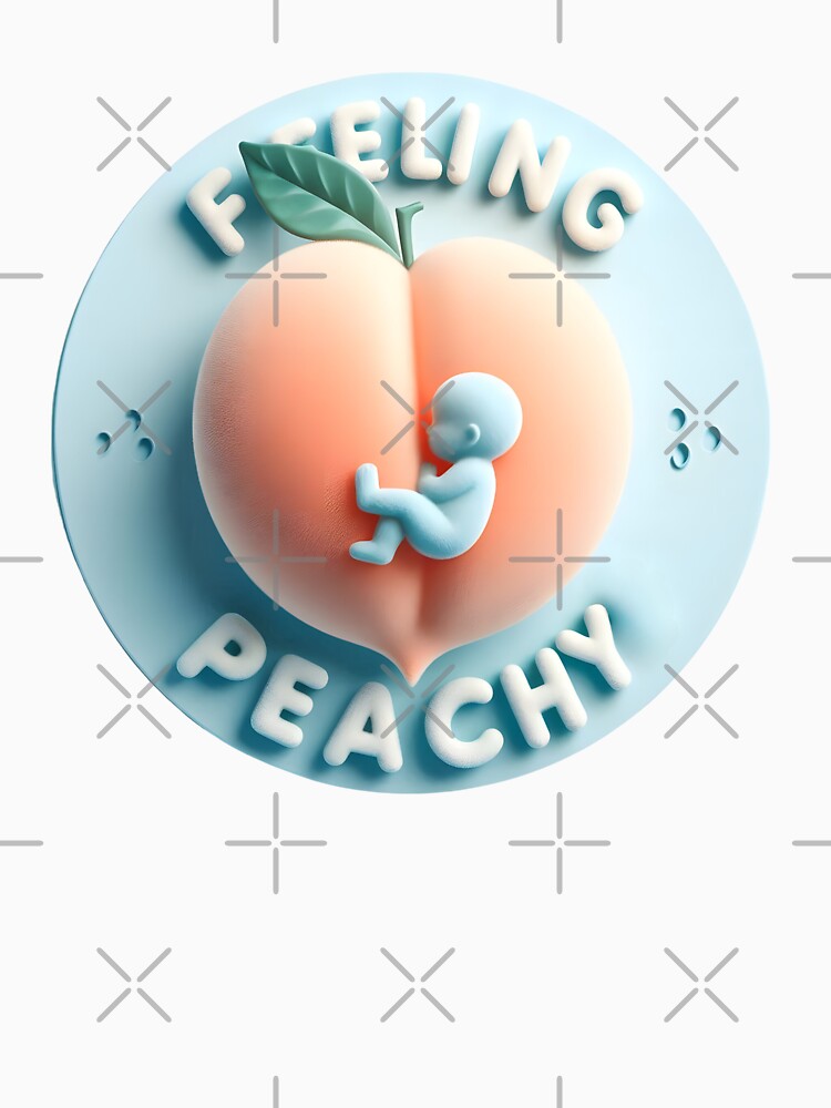 Feeling Peachy Baby Announcement design by StyLeHi