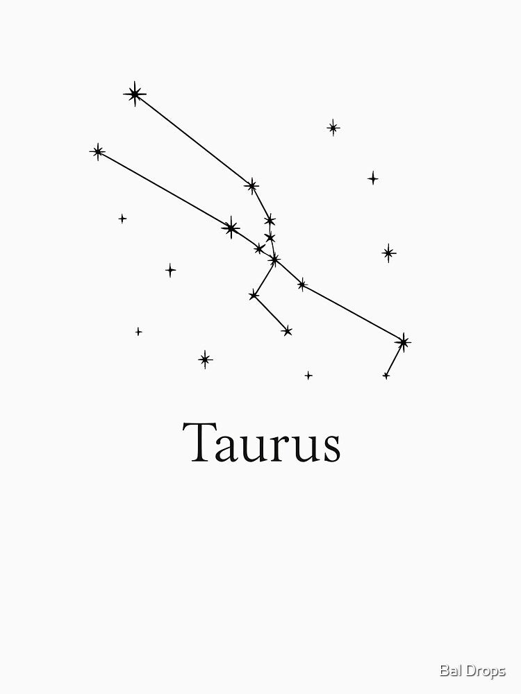 The Minimalist Taurus Constellation by Bal Drops