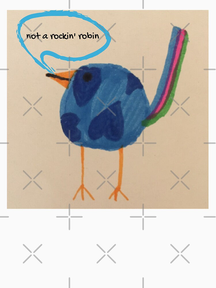 Baby Geek Bird ... not a rockin' robin   |  GEEK ANIMALS by Le Plus Three