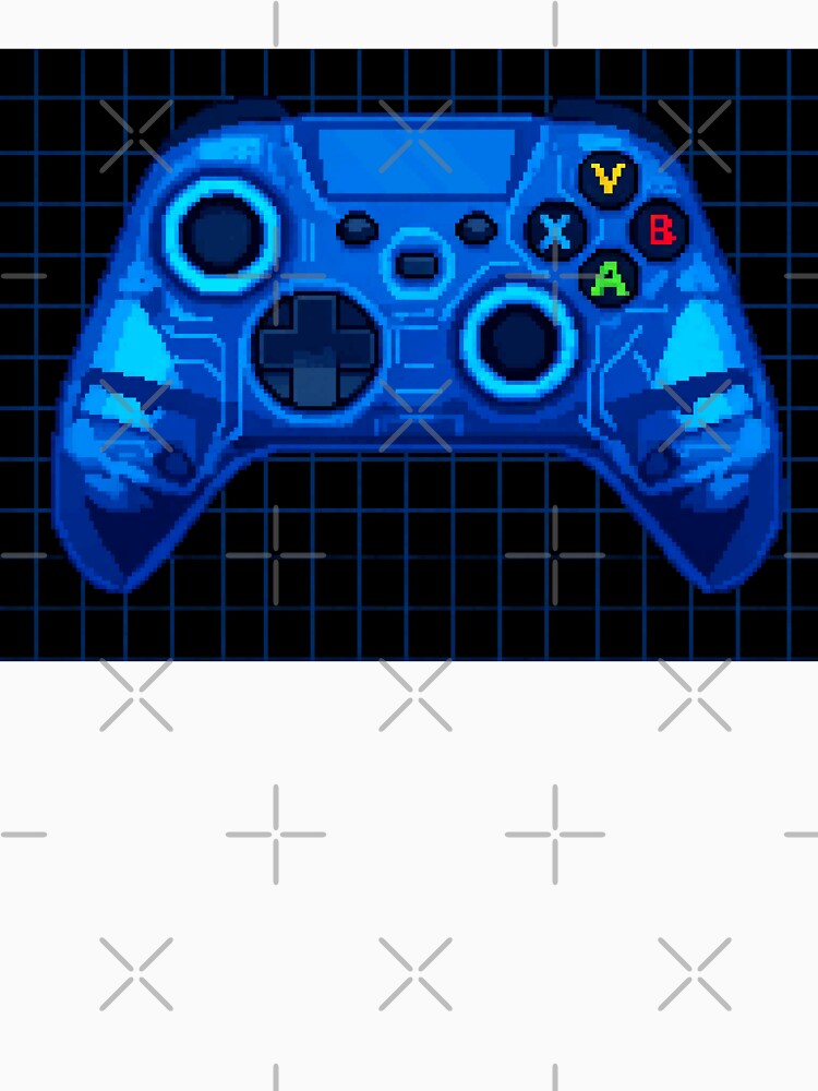 Retro Neon Gaming Controller by Aerianwind