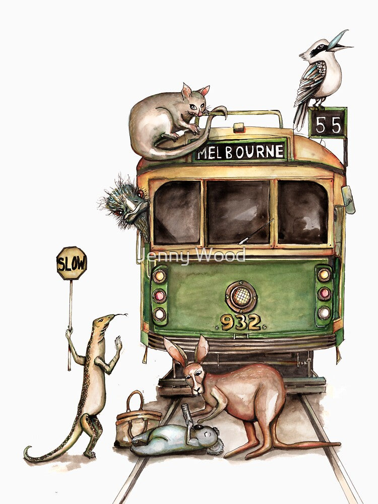 Melbourne tram by Jenny Wood