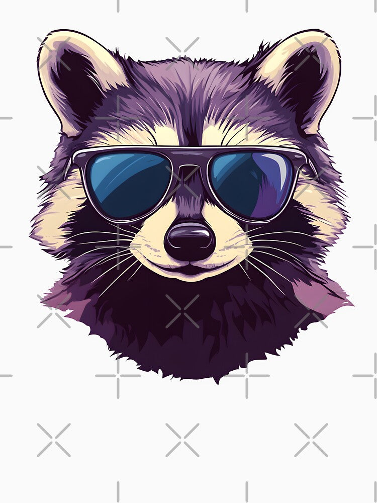 Raccoon with Sunglasses by aeaeaeae