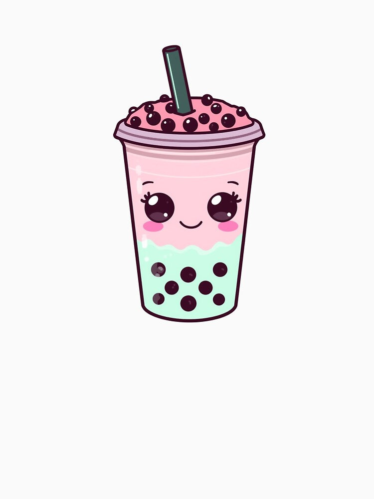 Kawaii Bubble Tea Cute Chibi Drink by KawaiiAI-Art