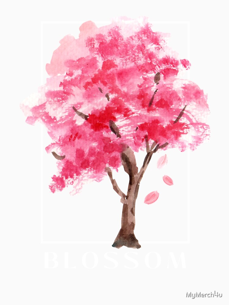 Watercolor Blossom Tree by MyMerch4u