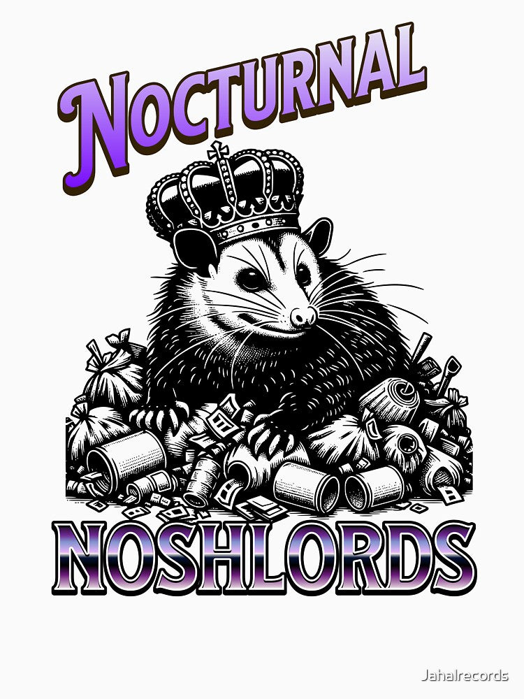 Nocturnal Noshlords – Possum King of Trash T-Shirt  Description: by MTeesGA