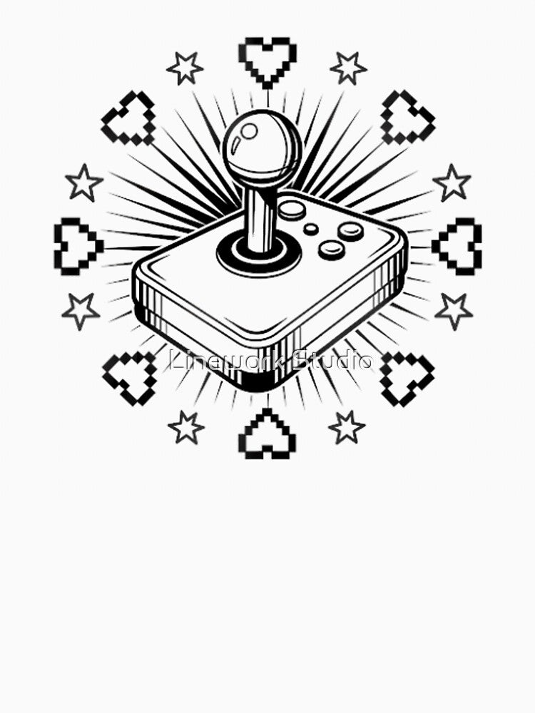 Retro Gaming Joystick by Linework Studio