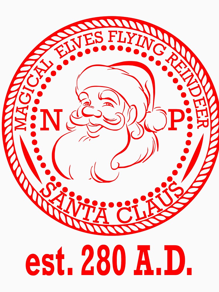 North Pole Santa Claus Christmas by The Junto Shop