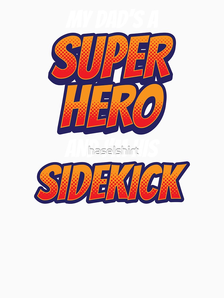 Kids My Dad Is My Superhero Shirt Boys Girls Super Hero by haselshirt