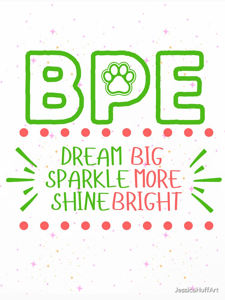 Bridgeport Elementary Pink and Green by JessicaHuffArt