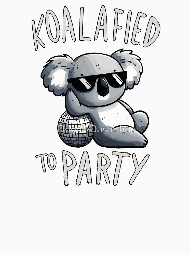 Koalified to Party Disco Koala by DoodleDashShop