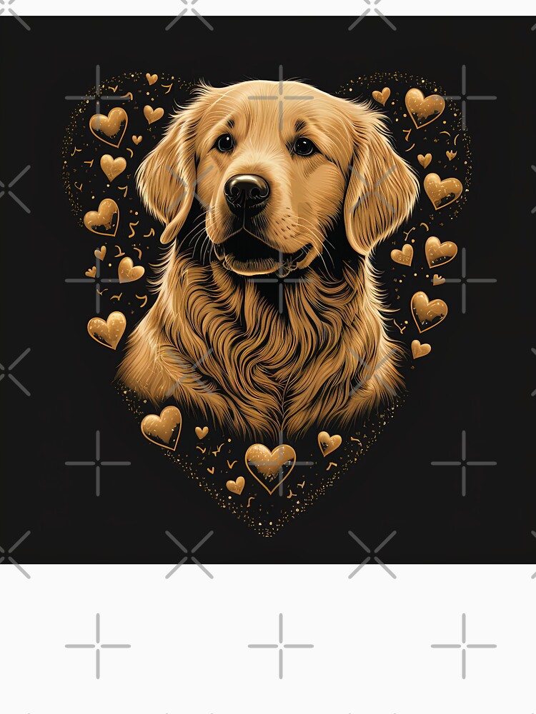 Golden Retriever Dog Valentine by Juliascutecornr